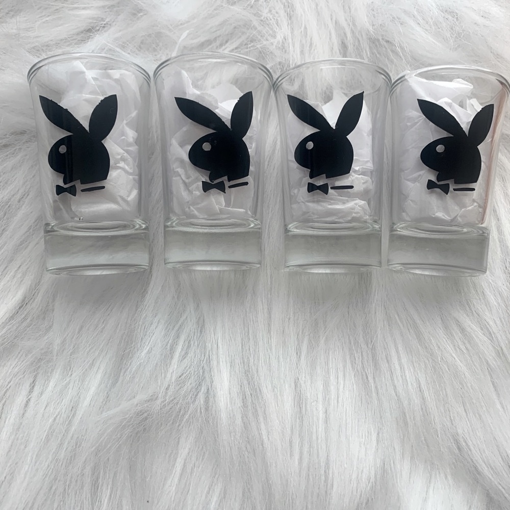 COPY - Four piece playboy bunny shot glass set